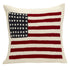 American Flag Hand Felted Wool Pillow - Cream - 20" - ARCADIA HOME